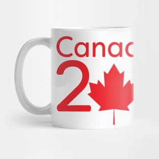 Canada Day 2020 - Red text and Maple leaf Mug